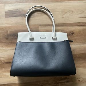 Kate Spade large satchel - black and white
